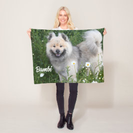 Eurasier Adorable Pet Hund Foto Stallion Sherpa Fleecedecke