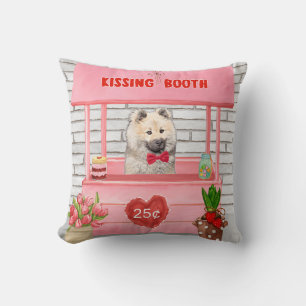 Eurasier Dog Valentine's Day Kissing Booth Kissen