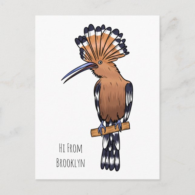 Eurasische Vogelscheuche-Cartoon Postkarte (Vorderseite)