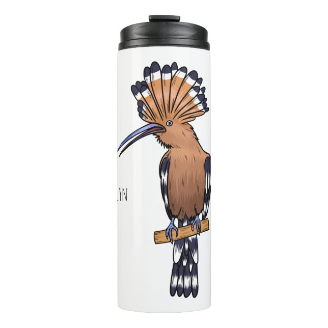 Eurasische Vogelscheuche-Cartoon Thermosbecher (Vorderseite)