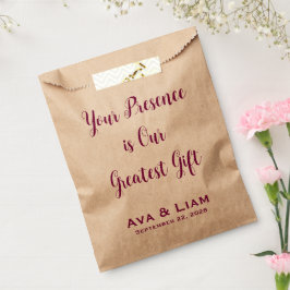 Eure Anwesenheit ist unser größtes Geschenk Geschenktütchen