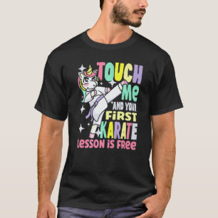 Eure erste Karate-Lektion ist kostenlos Einhorn Mä T-Shirt