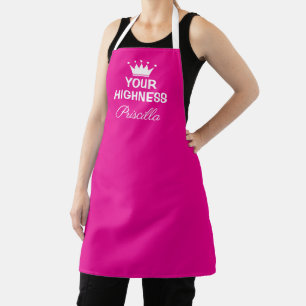 Eure Hoheit lustige rosa Prinzessinnenkrone Kochen Schürze