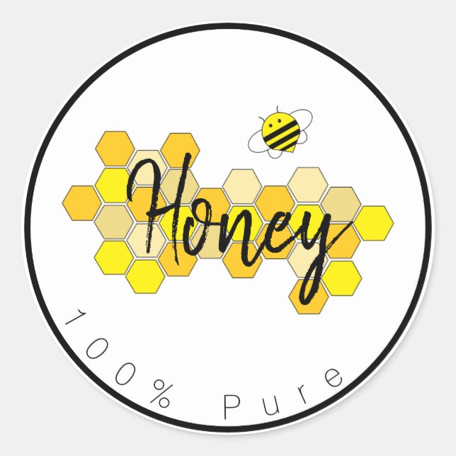 Eure Honey Labels Runder Aufkleber (Vorderseite)