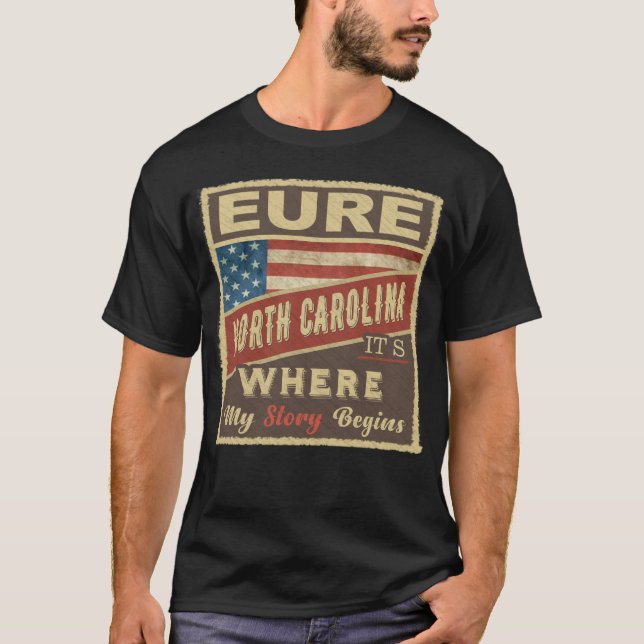 EURE, NC Hier beginnt meine Geschichte T-Shirt (Vorderseite)