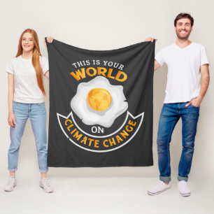 Eure Welt zum Klimawandel Umweltprotest Fleecedecke