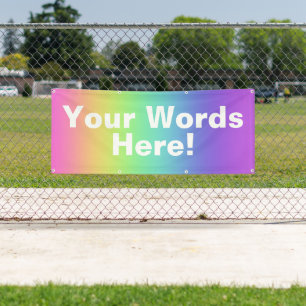 Eure Worte hier! Benutzerdefiniertes Regenbogenban Banner