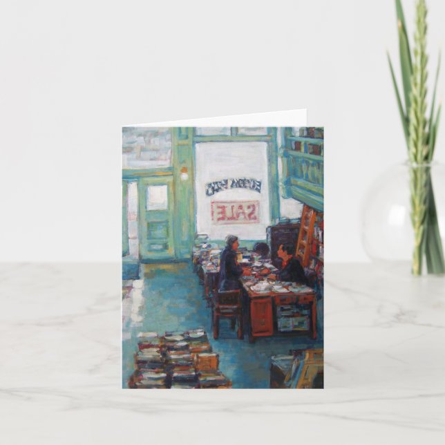 "Eureka-Buch-Verkaufs" Ölgemälde durch Linda Karte (Vorderseite)