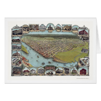 Eureka, CA Panorama-Karte - 1902