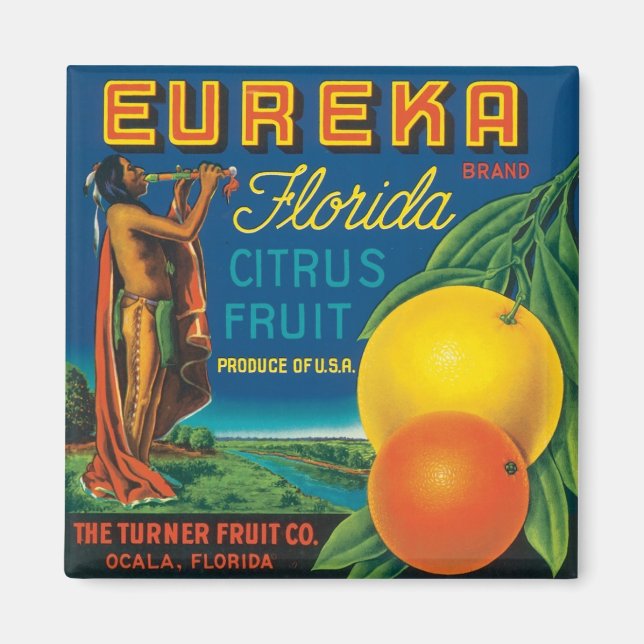 Eureka Florida Zitrusfrucht Magnet (Vorne)