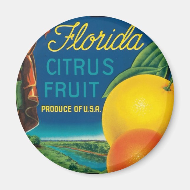 Eureka Florida Zitrusfrucht Magnet (Vorne)