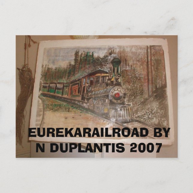 Eureka Railroad von Norman Duplantis Postkarte (Vorderseite)