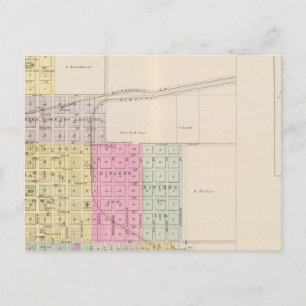 Eureka, Severy und Piemont, Kansas Postkarte