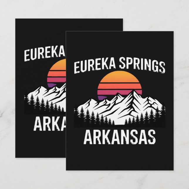 Eureka Springs Ankündigung (Vorne/Hinten)