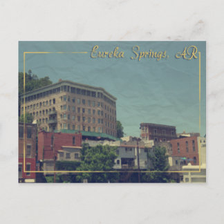 Eureka Springs, Arkansas Downtown Basin Hotel Postkarte