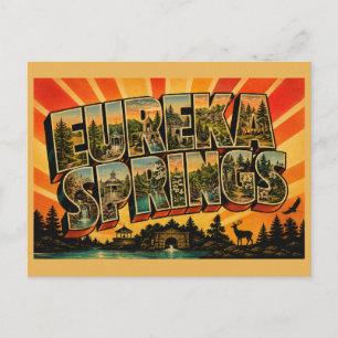 Eureka Springs Arkansas viktorianische Bergstadt  Postkarte