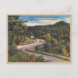 Eureka Springs Arkansas Vintag Highway Scene Postkarte