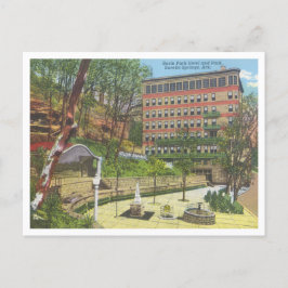 Eureka Springs Arkansas Vintager Basin Park Postkarte