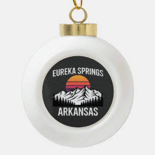 Eureka Springs Keramik Kugel-Ornament