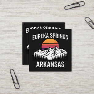 Eureka Springs Quadratische Visitenkarte