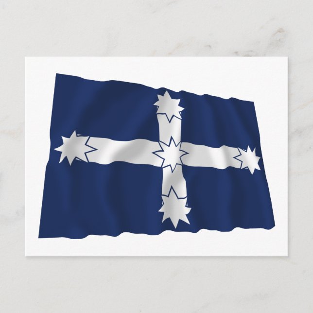 Eureka Stockade Waving Flag Postkarte (Vorderseite)