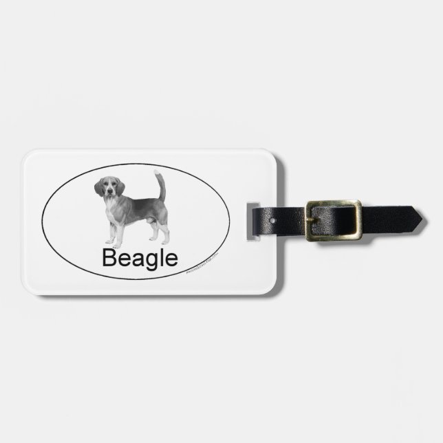 Euro-Beagle Gepäckanhänger (Vorderseite horizontal)