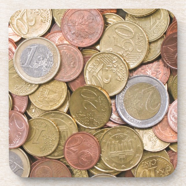 Euro Cent Getränkeuntersetzer (Vorderseite)