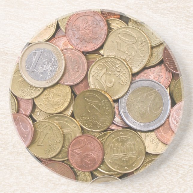 Euro Cent Getränkeuntersetzer (Vorne)