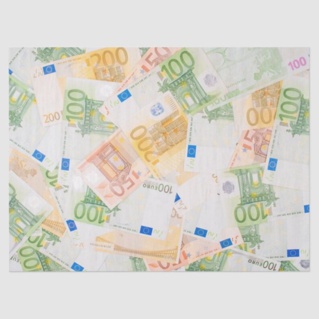 Euro-Geldpapier Seidenpapier (Vorderseite)