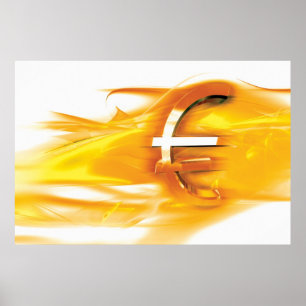Euro-Gold-Symbol Poster