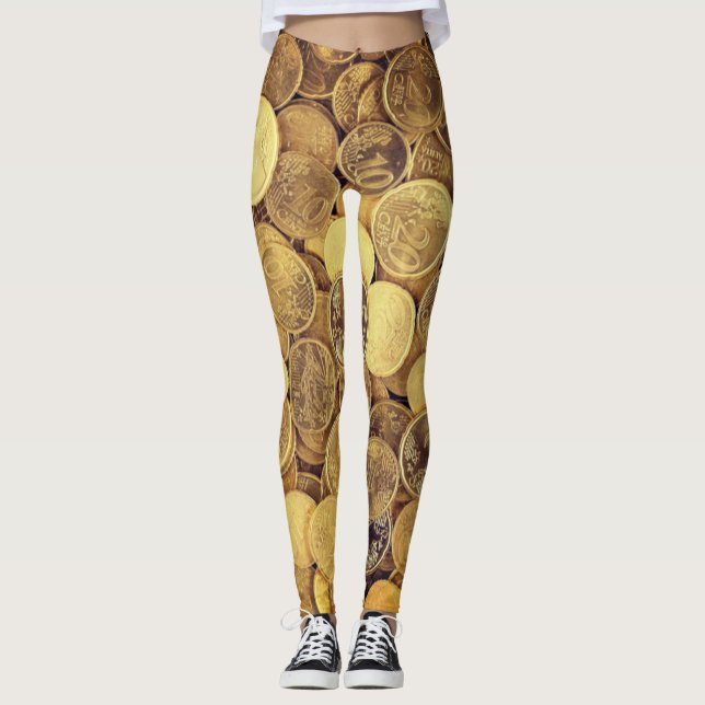 Euro-Münzen Leggings (Vorderseite)