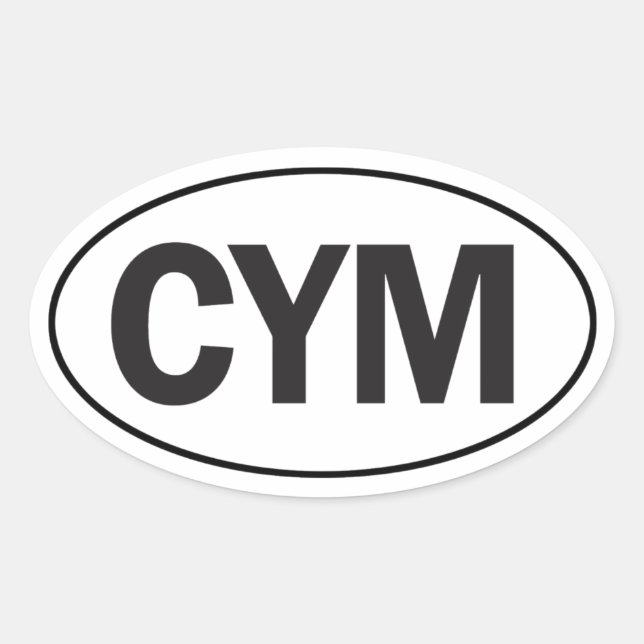 Euro Oval Wales Car Sticker (Vorderseite)