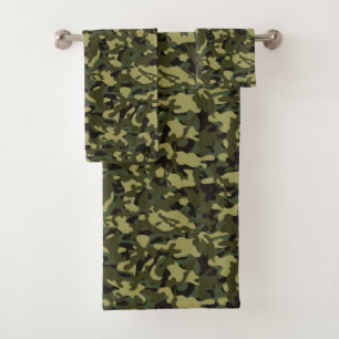Euro Spring Camouflage Badhandtuch Set