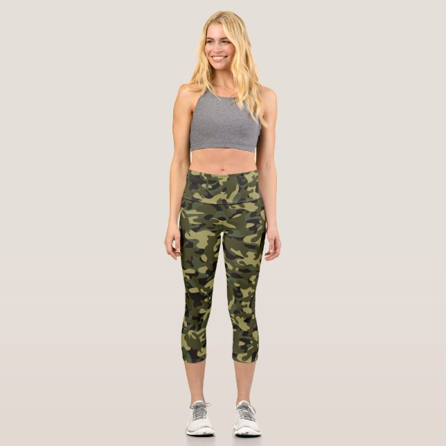 Euro Spring Camouflage Capri Leggings (Vorderseite)