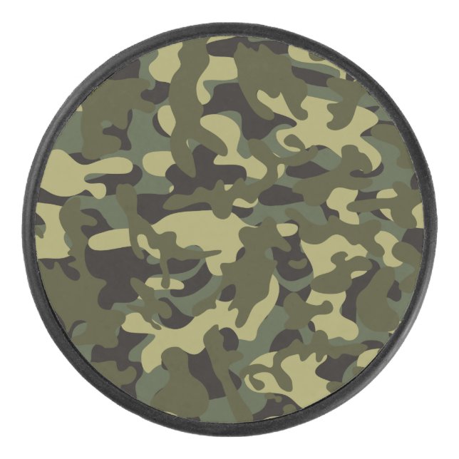 Euro Spring Camouflage Eishockey Puck (Vorderseite)