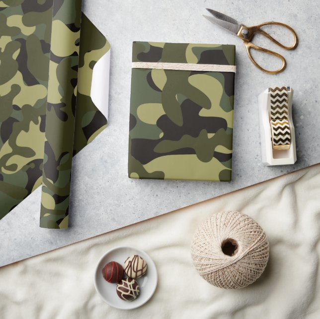 Euro Spring Camouflage Geschenkpapier (Kunsthandwerk)