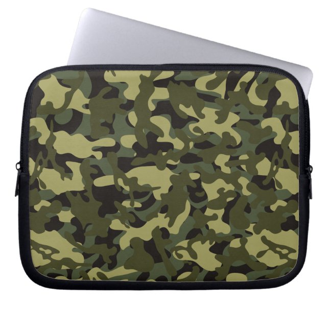 Euro Spring Camouflage Laptopschutzhülle (Vorderseite)