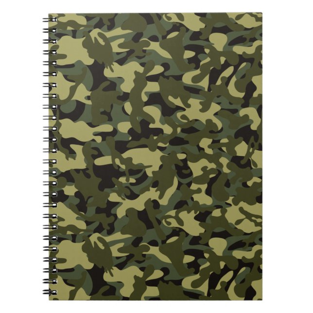 Euro Spring Camouflage Notizblock (Vorderseite)