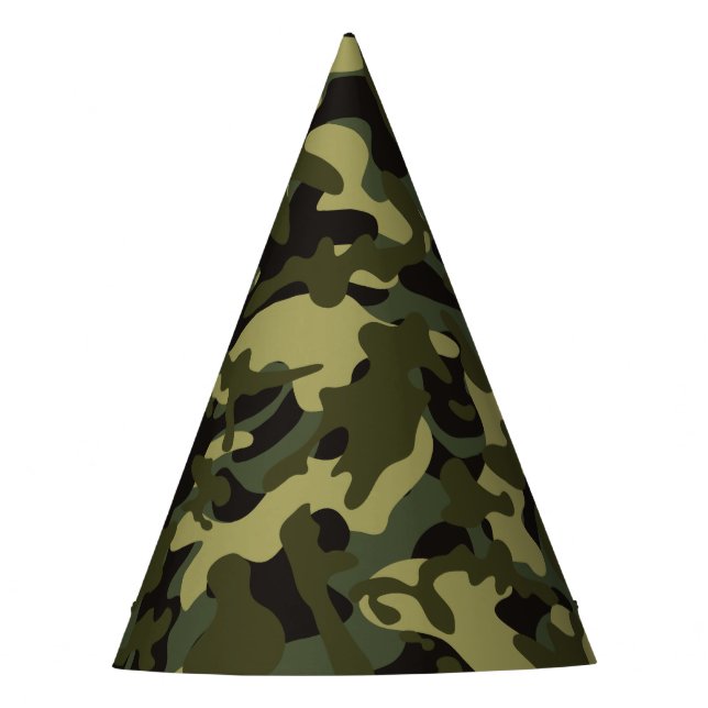Euro Spring Camouflage Partyhütchen (Vorderseite)