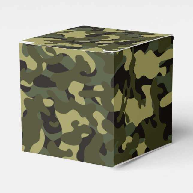 Euro Spring Camouflage Tissue Paper Geschenkschachtel (Vorderseite)