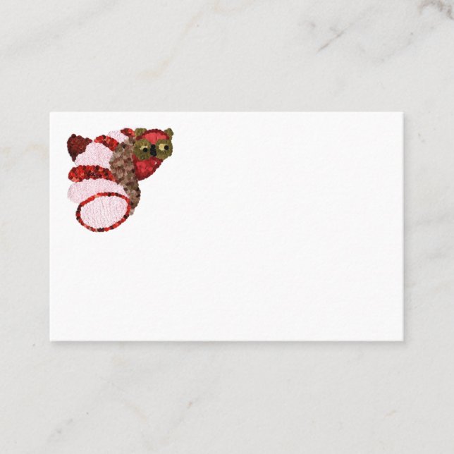 Euro-Überweisungskarte für Owl Empfehlungskarte (Vorderseite)