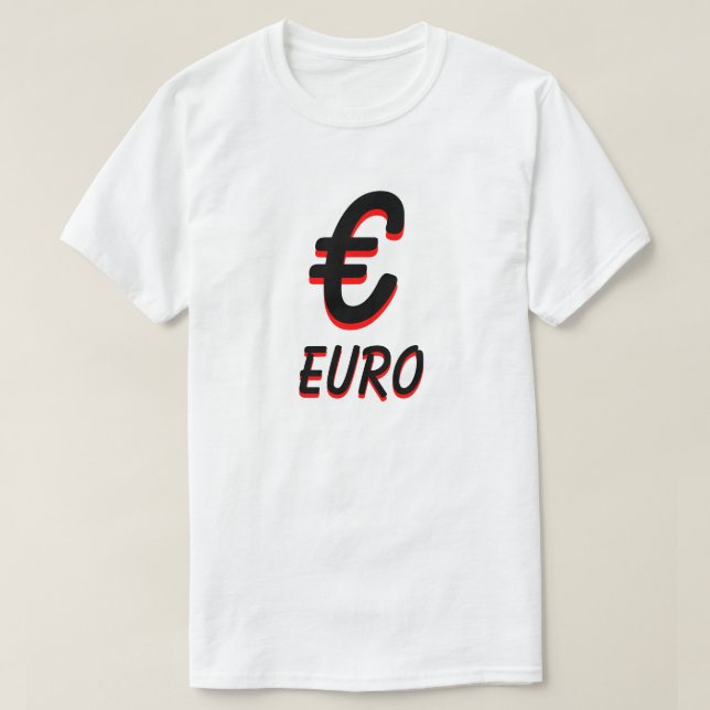 Euro weiß T-Shirt (Design vorne)