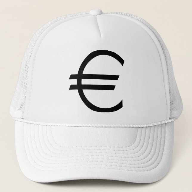 Euro-Zeichen Truckerkappe (Vorderseite)