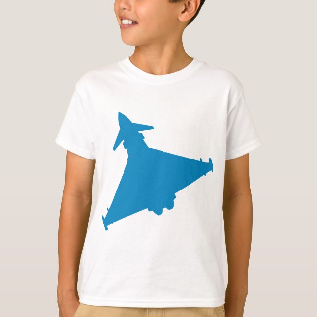 Eurofighter Taifun-Kampfflugzeug T-Shirt (Vorderseite)