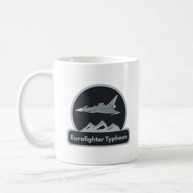 Eurofighter Typhoon Jet Fighter Kaffeetasse (Links)