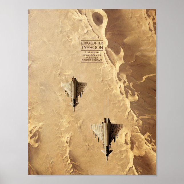 Eurofighter Typhoon-Plakat Poster (Vorne)
