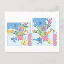 Europa 1914 Postkarte