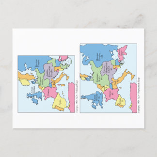 Europa 1914 Postkarte