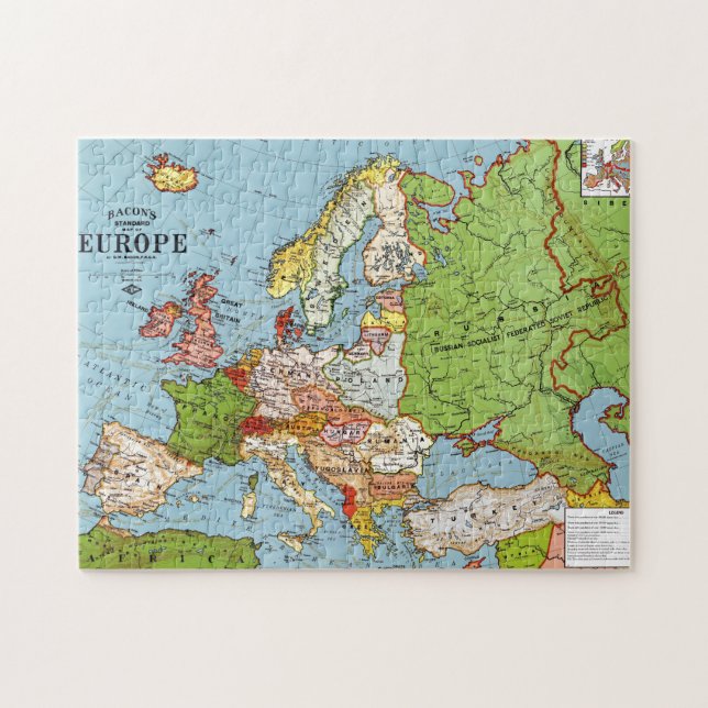 Europa 1923 puzzle (Horizontal)