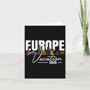 Europa 2025 Familienurlaub Souvenirreise Sommer - Karte
